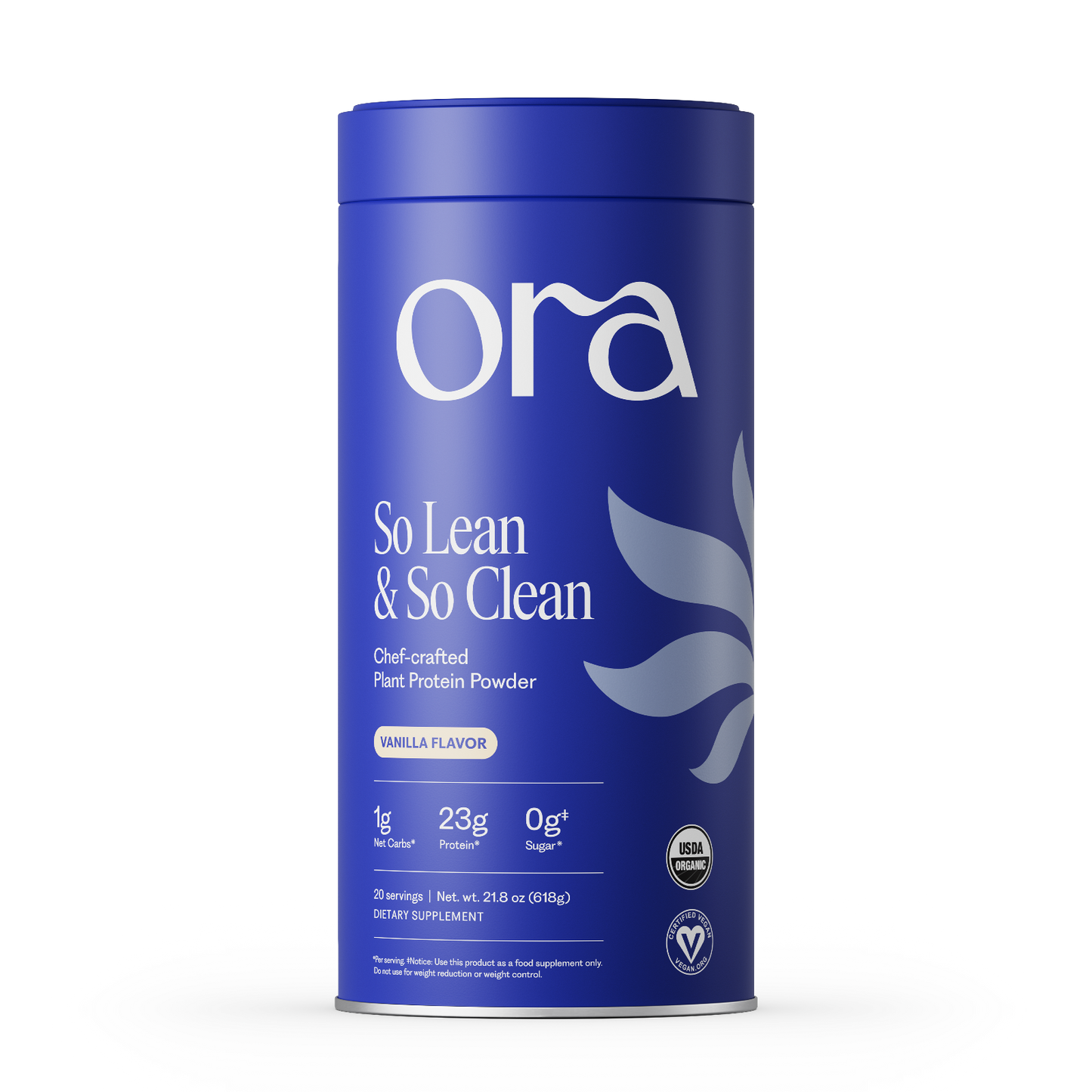 Ora So Lean & So Clean Organic Vegan Plant-Based Protein Powder 20 Servings