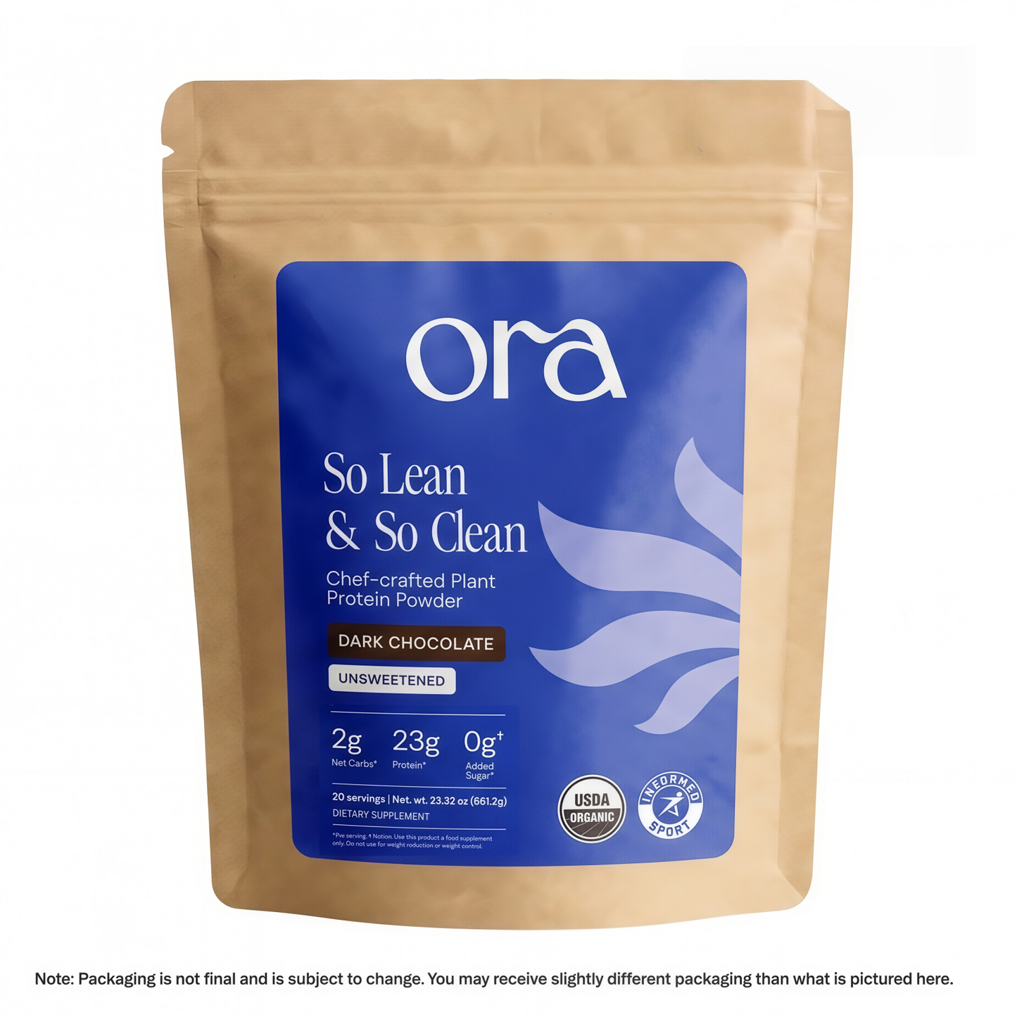 Ora So Lean & So Clean Organic Vegan Plant-Based Protein Powder 20 Servings