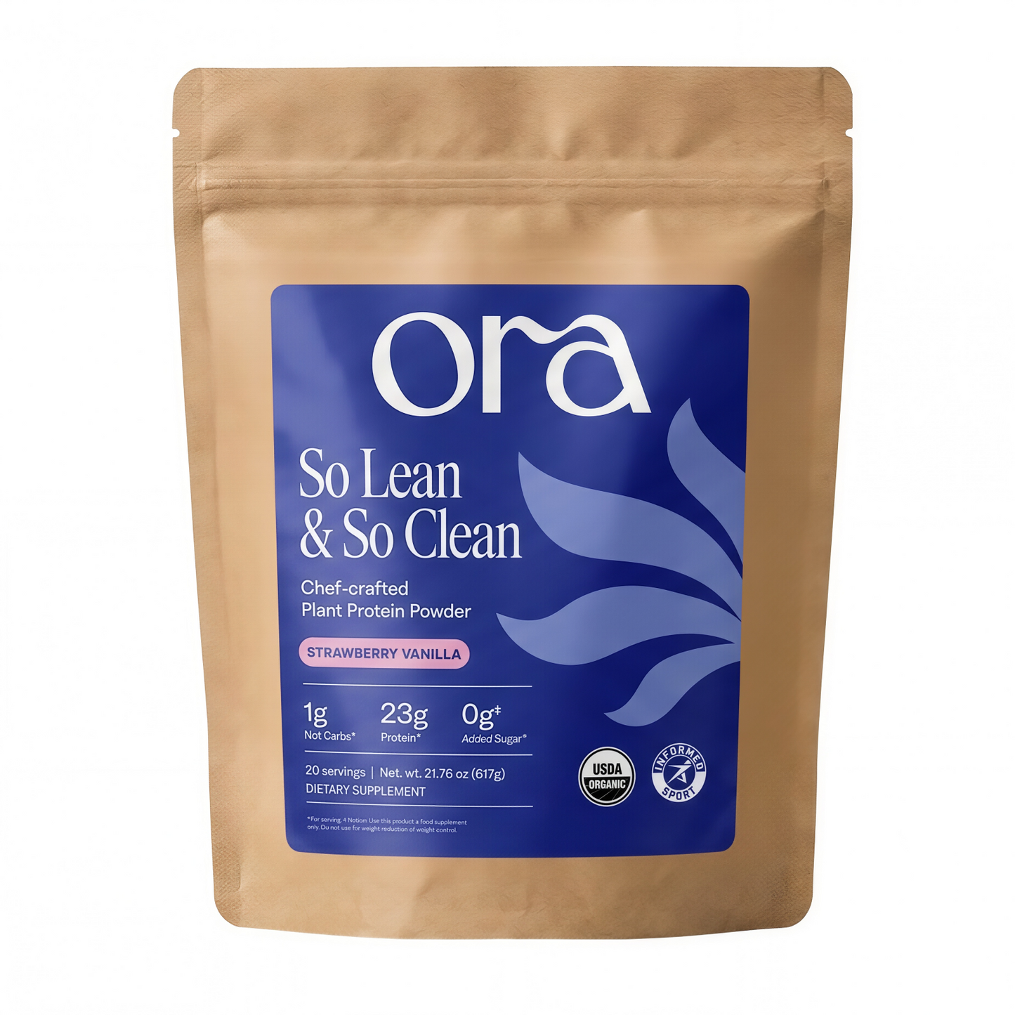 Ora So Lean & So Clean Organic Vegan Plant-Based Protein Powder 20 Servings